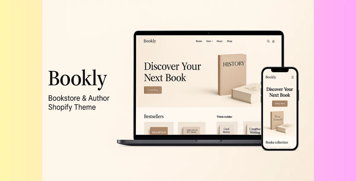 Bookly – Bookstore & Author Shopify Theme