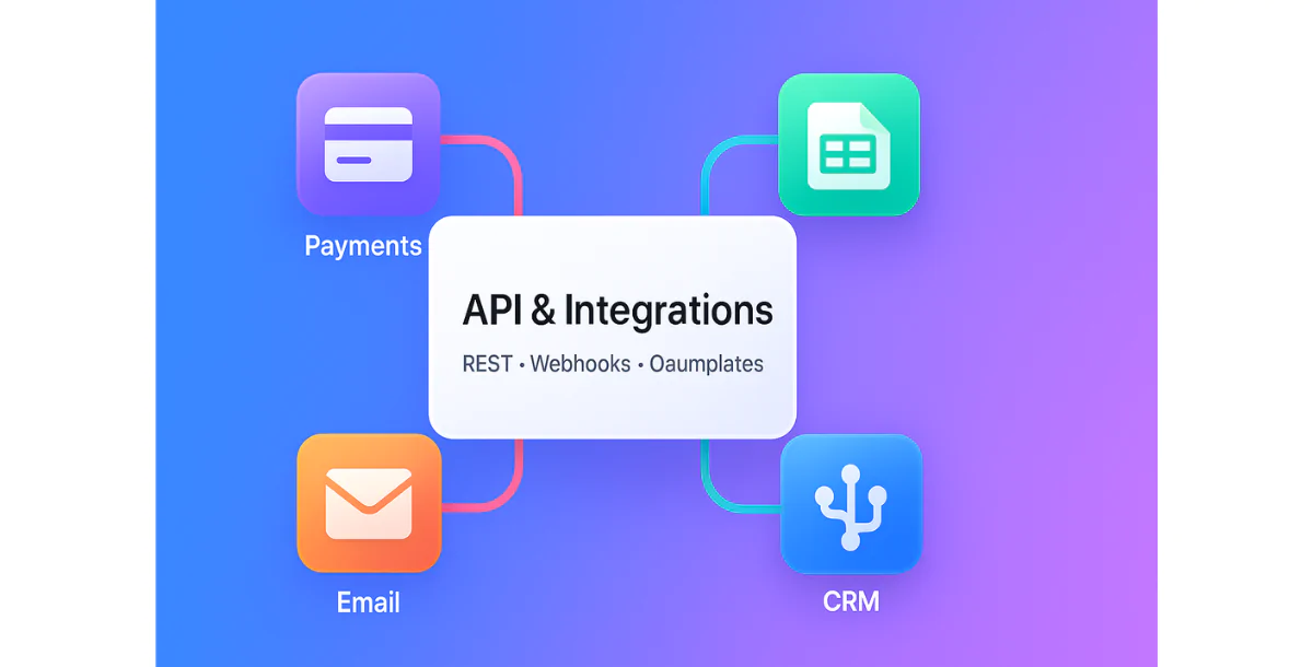 API & Integrations – Connect Your App Fast+++