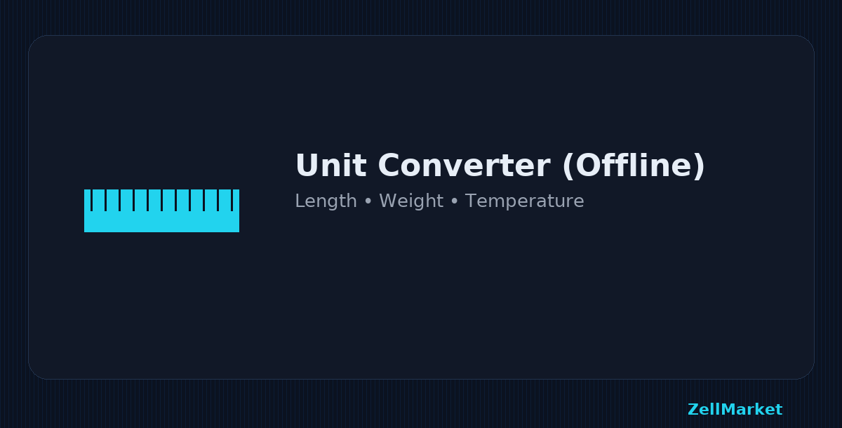 Unit Converter – Length/Weight/Temp