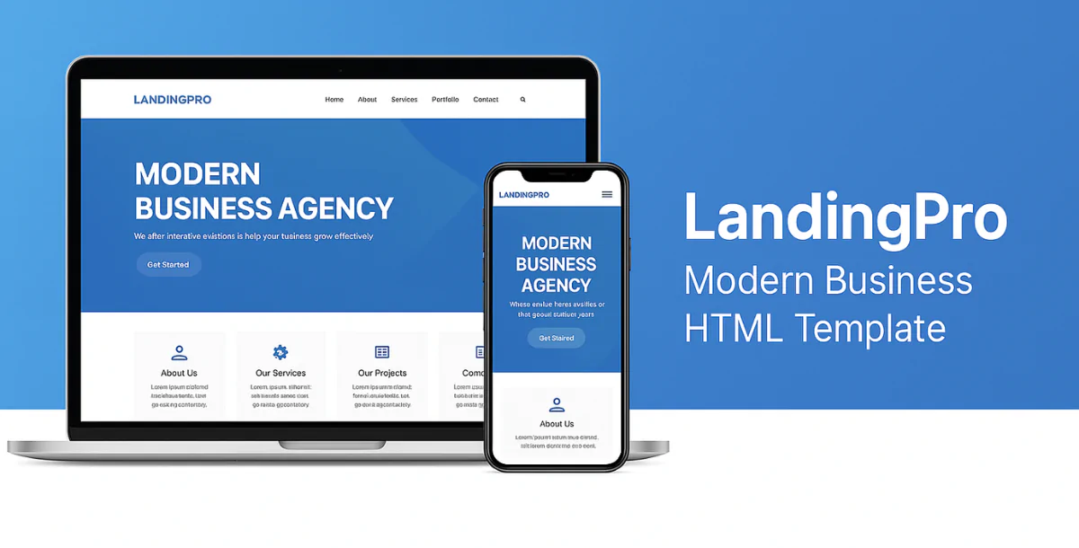 LandingPro – Modern Business HTML Template