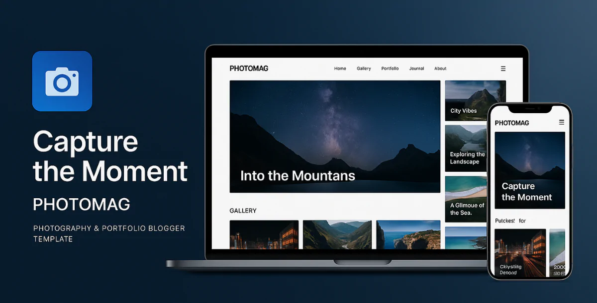 PhotoMag – Photography & Portfolio Blogger Template