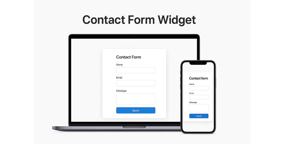 Contact Form Widget – Simple & Responsive
