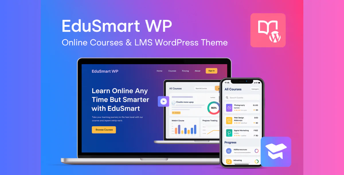 EduSmart WP – Online Courses & LMS WordPress Theme