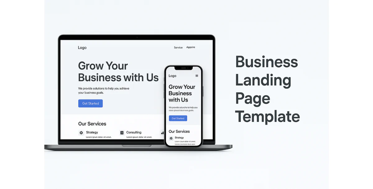 Business Landing Page Template – Corporate Website Design