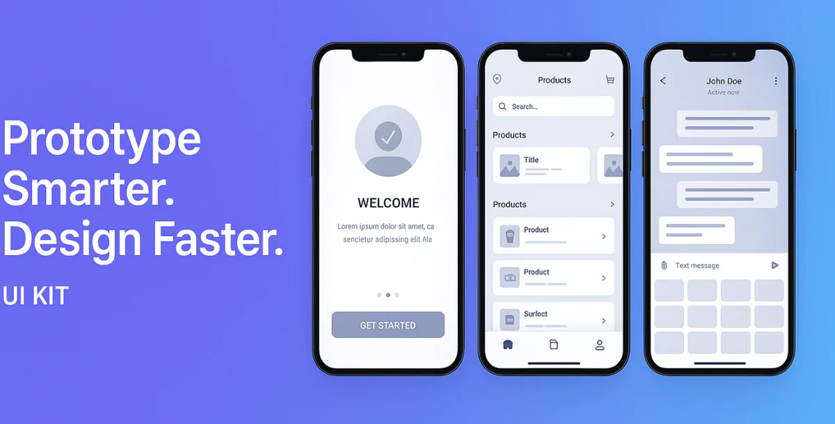 AppFlow – Mobile App Wireframe & UI Kit
