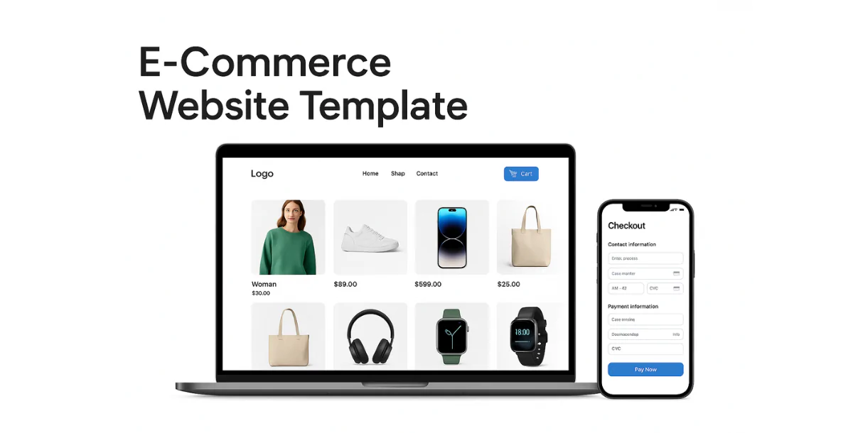 E-Commerce Website Template – Modern Online Store Design
