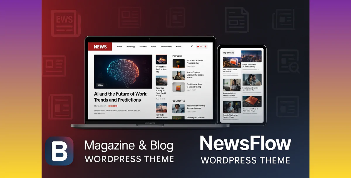 NewsFlow – Magazine & Blog WordPress Theme