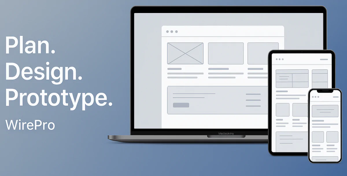 WirePro – Wireframe & Prototype UI Kit