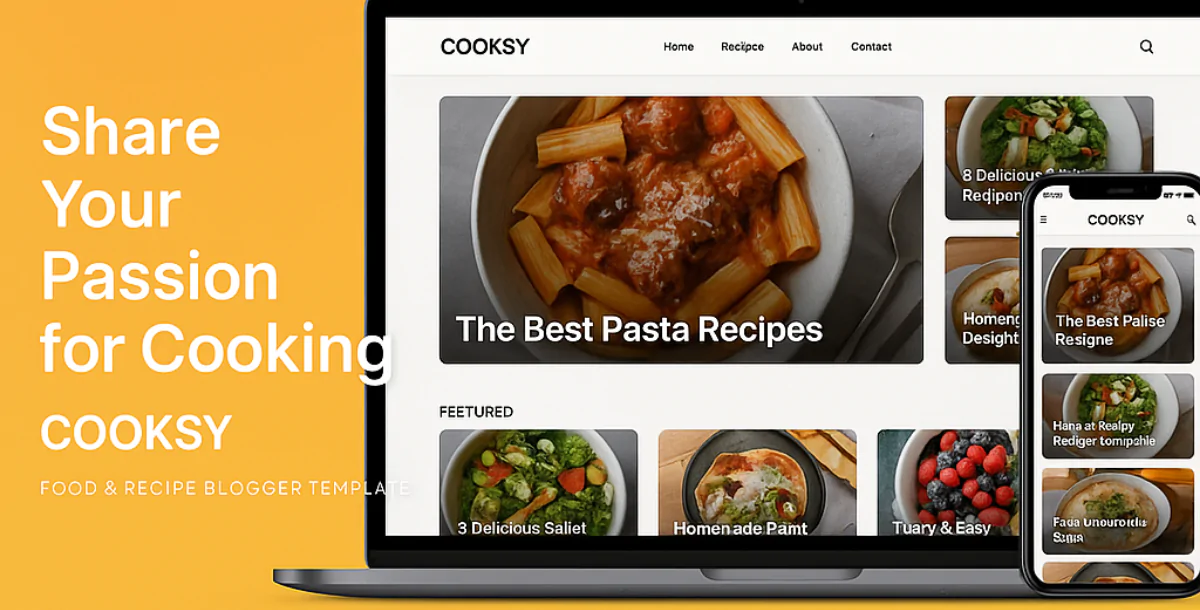 Cooksy – Food & Recipe Blogger Template