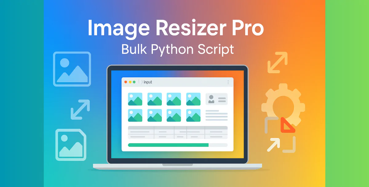 Image Resizer Pro – Bulk Python Script-Update