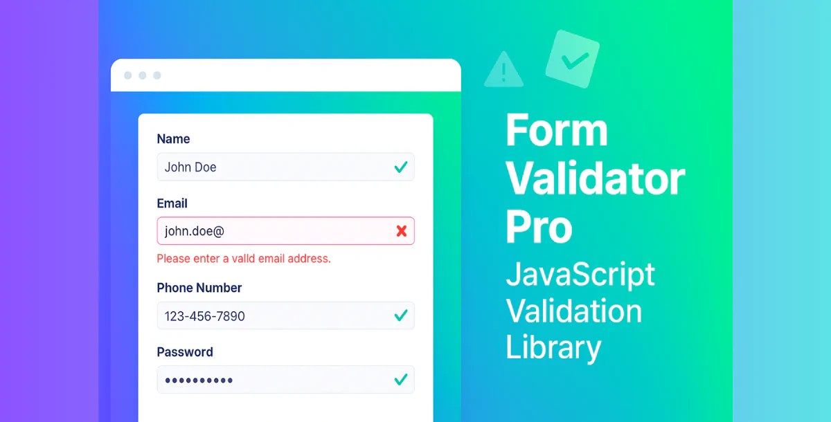 Form Validator Pro – JavaScript Validation Library