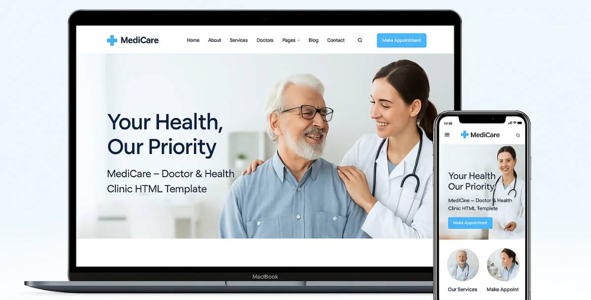 MediCare – Doctor & Health Clinic HTML Template