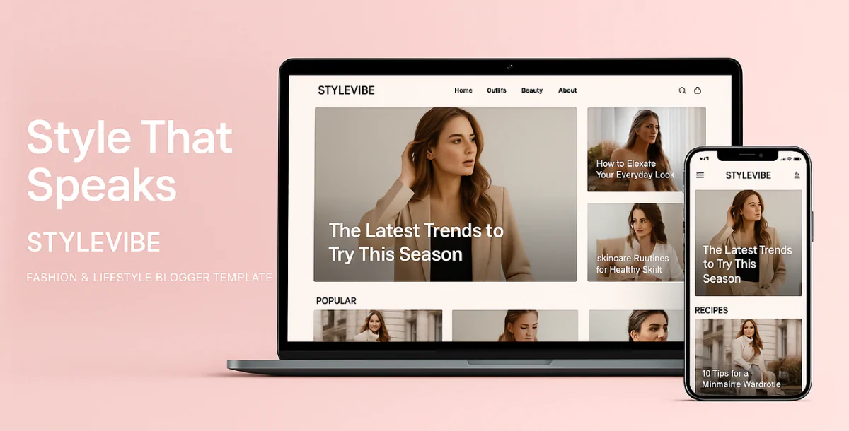 StyleVibe – Fashion & Lifestyle Blogger Template