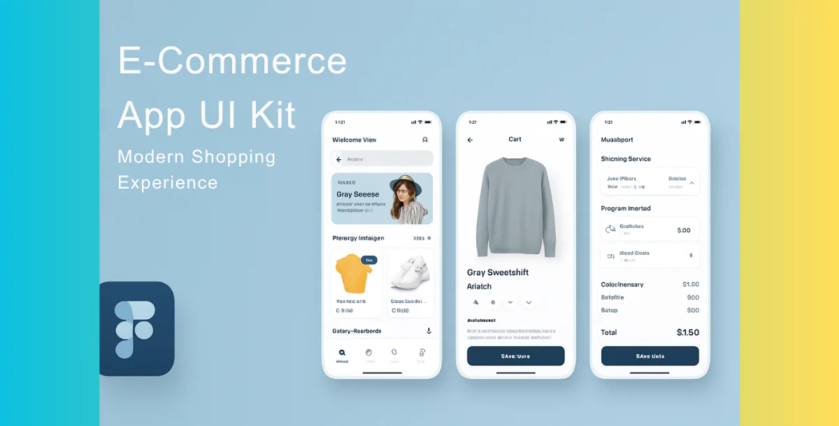 E-Commerce App UI Kit – Modern Shopping Experience