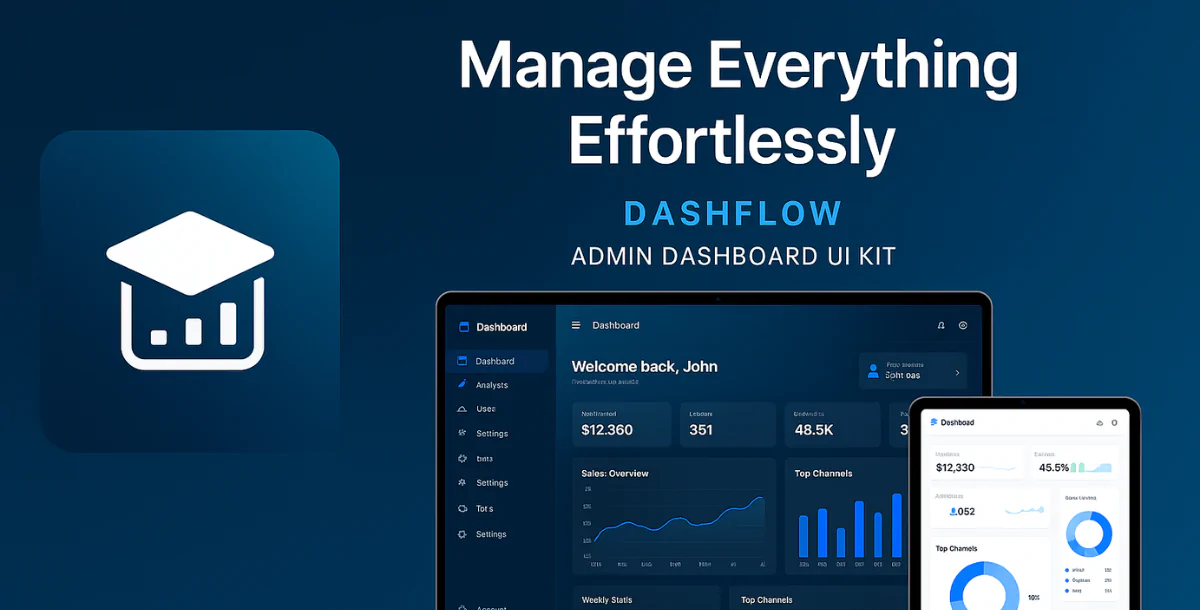 DashFlow – Admin Dashboard UI Kit